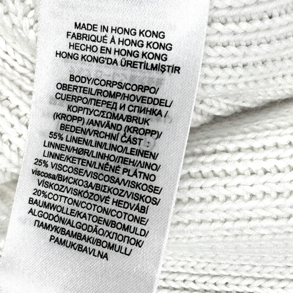 NEW Lauren Ralph Lauren Size M White‎ Knit Short Sleeve Sweater Top Classic Chic - Picture 6 of 7